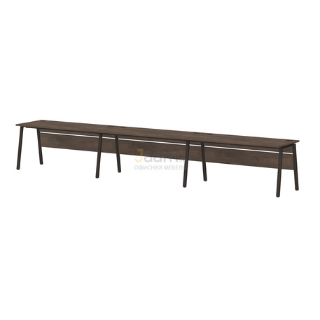 Мебель для персонала Линейный кластер на металлокаркасе T-152